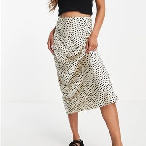ASOS Satin MIDI Slip Skirt